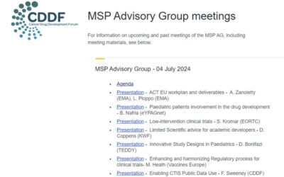 ACT EU: Materials from MSP AG Meeting – 4 July 2024